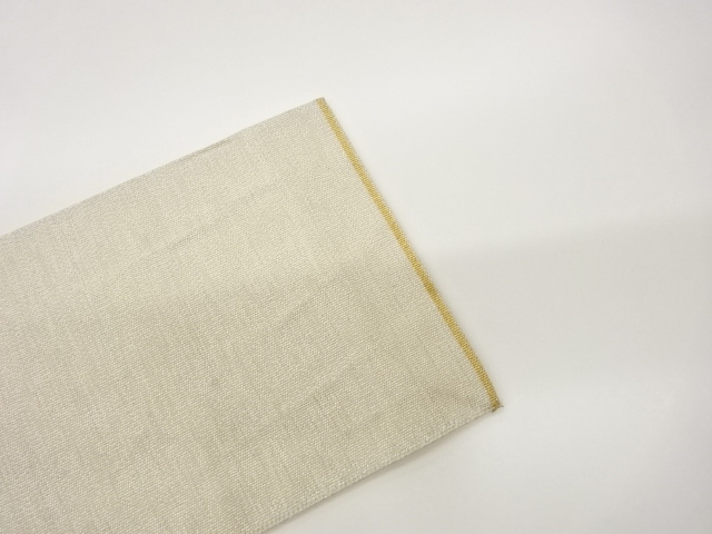  菊唐草模様織出し名古屋帯